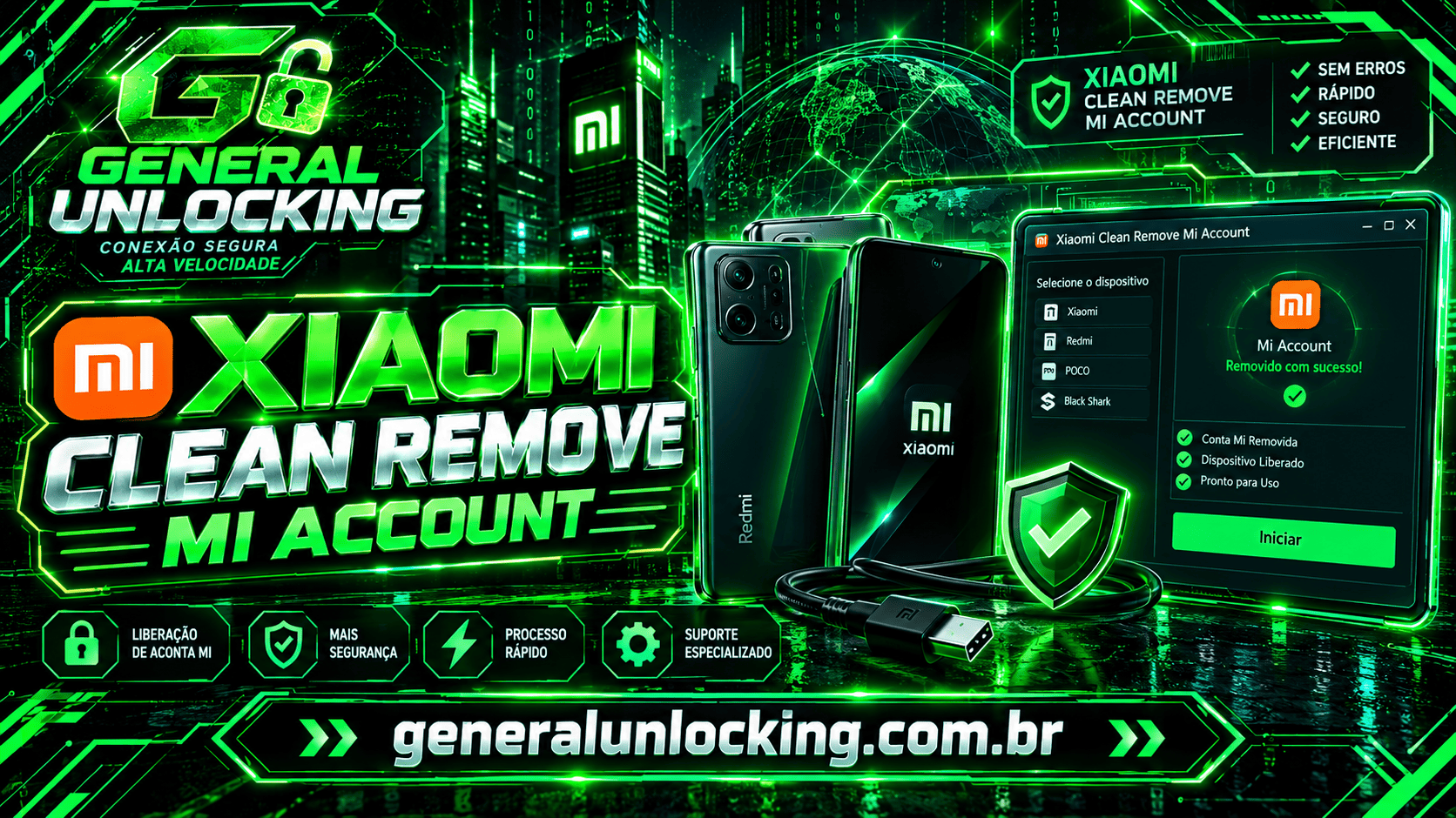 Xiaomi Remove MiCloud Account (Clean Only) - Mexico AUTO Api/Fast