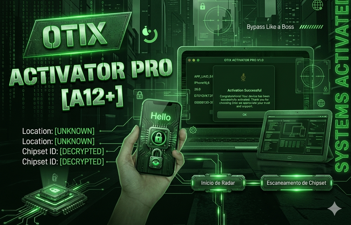 OTIX A12+ Activator | Hello Bypass - All iPhone | iPad - No Signal (Supported CH/A)