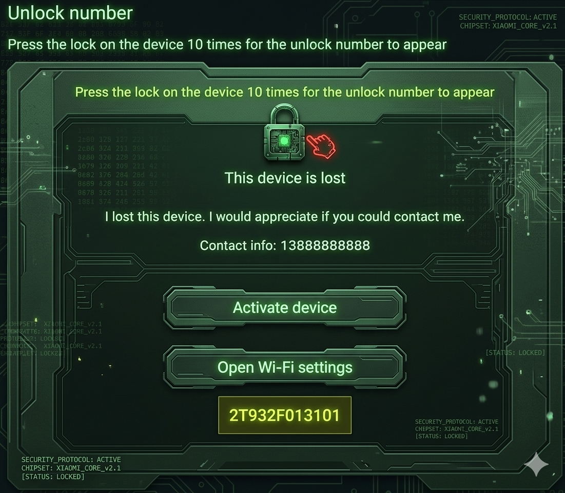 Xiaomi Check Service - Server 1 ( 15 Digit Supported ) ( IMEI OU Lock Code )